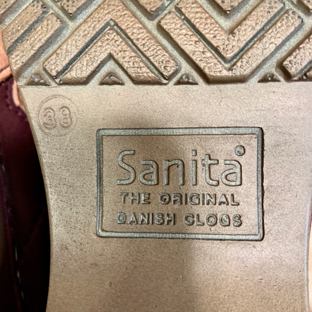 Sanita Leather Flower Clogs - Picture 7 of 9